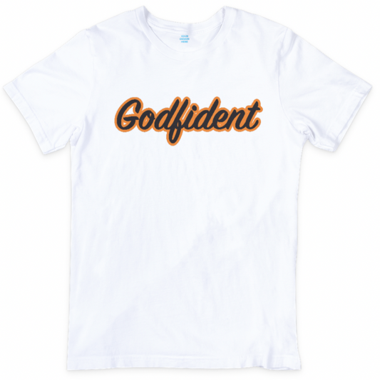 Godfident Signature - Black or White SS Black & Orange