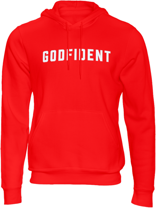Godfident Hoodie Sweatshirt - Black or Red