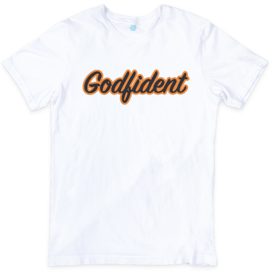 Godfident Signature - Black or White SS Black & Orange