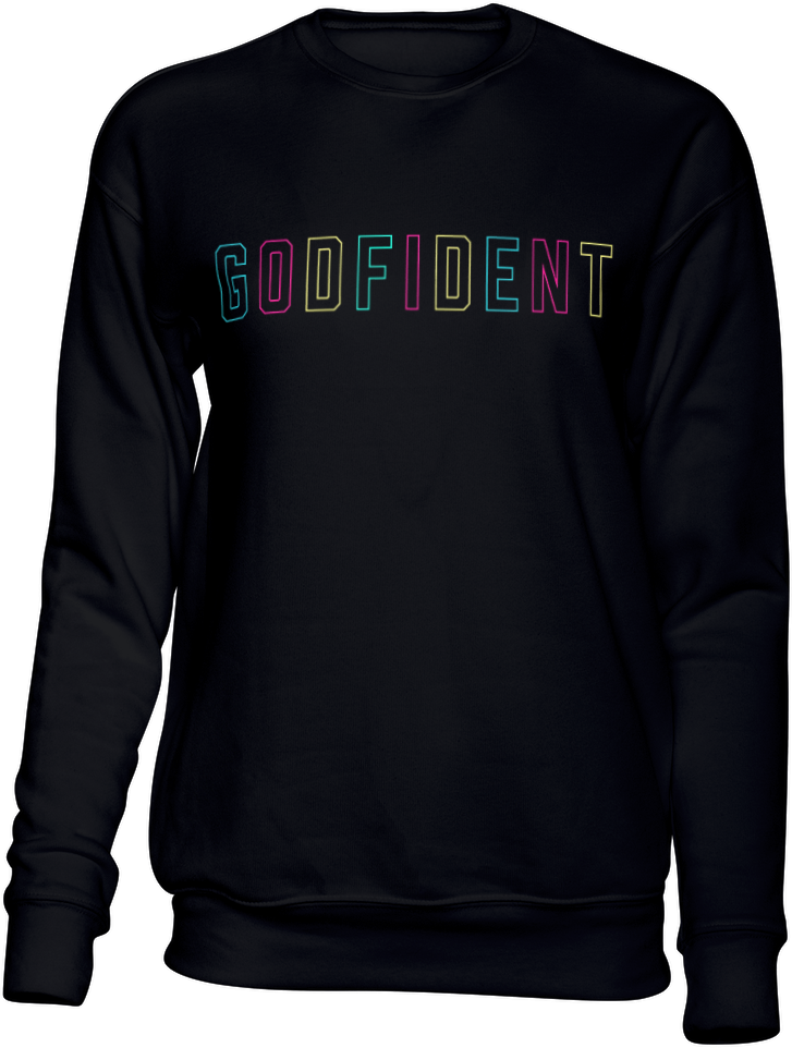 Godfident Neon Sweatshirt Black or White