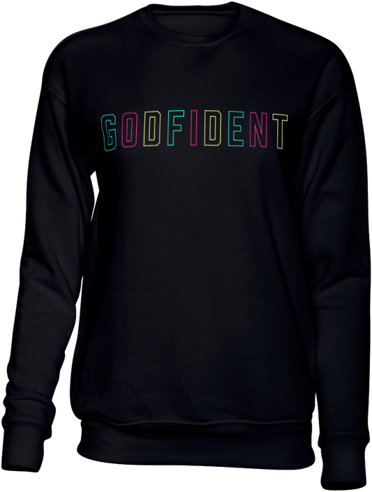 Godfident Neon Sweatshirt Black or White