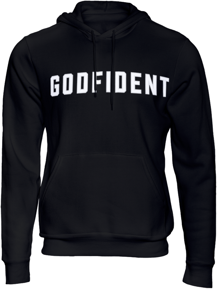 Godfident Hoodie Sweatshirt - Black or Red